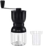 Coffee Grinder Manual Coffee Grinder with Ceramic Burrs Hand Coffee Mill with Two Containers Adjustable Coarseness Refillable Lids - Image 6