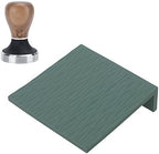 Coffee Tamper and Mat Silicone Durable Kitchen Set for Home Brewing Experience 58mm Walnut Stainless Steel 2 Pieces (Green) by Unknown