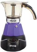 IMUSA 3 or 2 Cup Electric Espresso Maker with Cool-touch Handle, Purple by VisitIMUSA