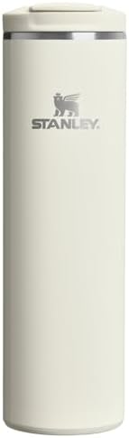 STANLEY Transit FlipTop Mug | Leakproof Coffee Travel Cup | Vacuum Insulated Stainless Steel | Stays Hot or Cold for Hours | BPA-Free | 20 oz | Cream Gloss by Unknown