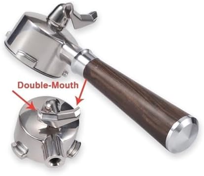 Coffee Bottomless Portafilter 54mm Double Spout Naked,Compatible For Breville, Compatible For Sage, 870 878 880 Espresso Machine Accessories Barista Tools(53mm Dosing Ring SS) - Image 5