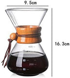 Cafetera Glass Coffee Kettle with Stainless Steel Filter Drip Brewing Hot Brewer Coffee Pot Dripper Barista Pour Over Coffee Maker 400ml - Image 5