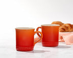 Le Creuset Stoneware Vancouver Mug, Set of 4, 14 oz. each, Flame - Image 5