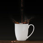 Chulan White Over 45% Bone Content Fine Bone China Coffee Mugs 10 oz, Lightweight Porcelain Cups for Espresso Latte Mocha Cappuccino, Luxury Thin Ceramic Tea Cup Set of 4, Dishwasher Microwave Safe - Image 6