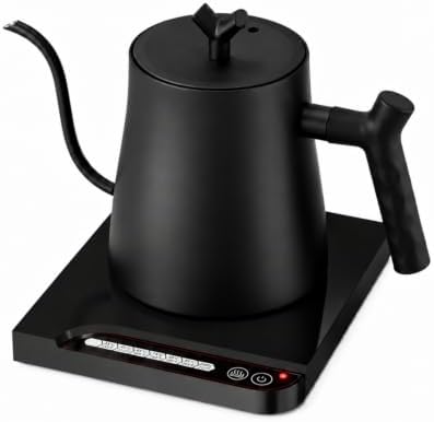 Gooseneck Electric Kettle with Temperature Control, 7 Temperature,0.65mm Precision Pour Spout, Stainless Steel Interior, 24 Hour Keep Warm, Fast Heating Electric Water Kettle by CabinetHardware