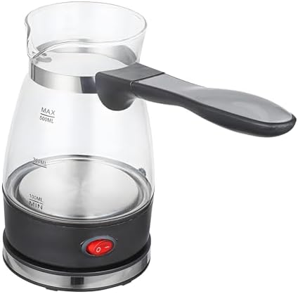 Electric Turkish Coffee Pot Detachable Handle Clear Glass Multipurpose Teapot Kettle Coffee Machine for Office RV Restaurant, 110V - Image 7