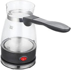 Electric Turkish Coffee Pot Detachable Handle Clear Glass Multipurpose Teapot Kettle Coffee Machine for Office RV Restaurant, 110V - Image 7