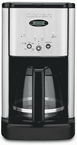 Cuisinart DCC-1200P1 Brew Central 12-Cup Programmable Coffeemaker Coffee Maker, Carafe, Brushed Chrome by Cuisinart