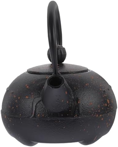 BESTYASH Vintage Japanese Cast Iron Teapot 0.4l Small Tetsubin with Handle Metal Tea Kettle for Home Stovetop Brewing by BESTYASH