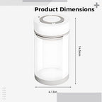 Electric Vacuum Sealing Jar, 32.12 Oz / 950 Ml, Coffee Bean Vacuum Canister with Auto Air Pumping, Food-Safe Glass Container with Type-C for Food Storage - Image 2