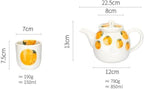 Water Pitcher Ceramic teapot Teacup Combination Household Tea Set Cool Kettle Gift Creative Flower teapot Water Jug - Image 2