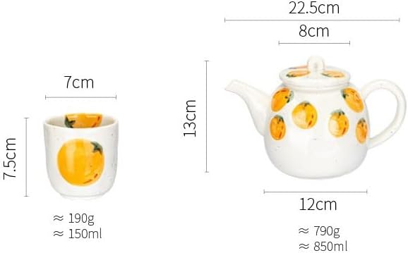 Water Pitcher Ceramic teapot Teacup Combination Household Tea Set Cool Kettle Gift Creative Flower teapot Water Jug - Image 2