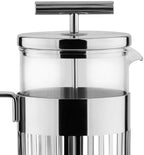Alessi 9094/8 - Design Press Filter Coffee Maker, 18/10 Stainless Steel, Mirror Polished and Glass, 8 Cups - Image 2