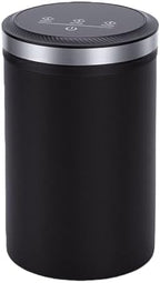 AYNEFY Cordless Rechargeable Digital Display Sealed Storage Jar Coffee Canister Stainless Steel Airtight Bean Grounds Container Holder Digital Time Power Display Automatic Charging - Image 4