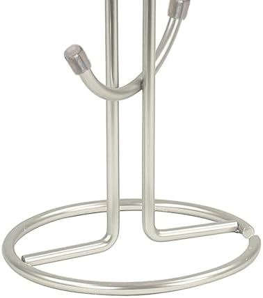 FitWell Mugs Holder, Mug Tree, Coffee Mug Holder, Coffee Mug Tree, Mug Organizer for Cabinet, Mug Holder Stand, Coffee & Tea Cup Storage Rack (Satin Nickel, 8 Mugs Holder (17.5"H)) - Image 5