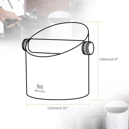 15 Pucks Espresso Knock Box with Barista Towels, Removable Bar, Black - Image 5