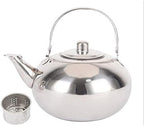 Teapot 1.5L/2L Durable Stainless Steel Kettle Loose Leaf Teapot Infuser Tea Metal Teapot with Removable Filter Tea Maker (Color : 1.5L) - Image 5