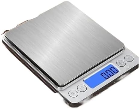 Electronic Scale, Digital Kitchen Scale Mini Pocket Stainless Steel Precision Jewelry Electronic Balance Weight Gold Gram 0.1/3000g Weigh Scales,for Meal Prep, Baking and Cooking(3000g 0.1g Battery) - Image 2