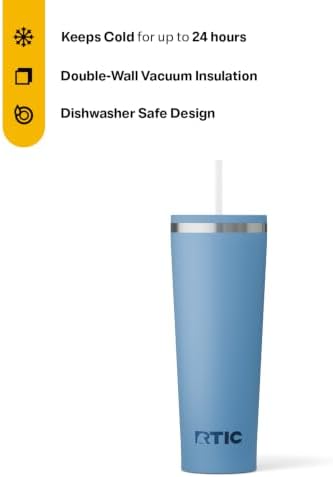 RTIC 28oz Everyday Tumbler, Insulated, Ceramic Lined, Denim - Image 2
