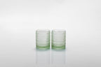 Fortessa Jupiter Hobnail Glass, 10 Ounce Double Old Fashioned (Set of 2), Sage Green - Image 2