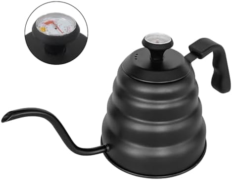 Gooseneck Kettle 1200ml for Pour Over Coffee Stovetop – Stainless Steel Coffee Pot with Precision Spout, 304 Food-Grade BPA-Free, Heat-Resistant Handle, for Gas Electric Ceramic Stove by Unknown