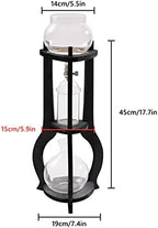 Cold Brew Coffee Maker, 600ml Cold Brew Iced Coffee Drip Tower Wooden Coffee Maker for 6-8 Cups Coffee, Offices Home Coffee Maker Brewer Machine (Grey) - Image 7