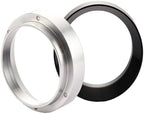 Portafilter Funnel 2 Pcs Espresso Metering Ring, Suitable for Coffee Portafilter Replacement Ring, Barista Tool(Silver-58mm) by Unknown
