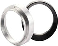 Portafilter Funnel 2 Pcs Espresso Metering Ring, Suitable for Coffee Portafilter Replacement Ring, Barista Tool(Black-54mm) by Unknown