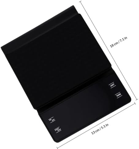 Electronic Coffee Scale Black Kitchen Scale with Timer, 3kg/0.1g - Image 2