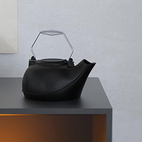 Fire Beauty Humidifying Iron Kettle，Stove Humidifier，Wood Stove Kettle，Cast Iron，Chrome handle - Image 4