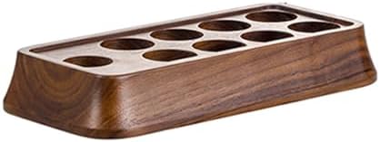 GLOGLOW Single Dose Coffee Cellar, Airtight Walnut Wood and Glass Storage Tubes for Coffee Beans and Display in Home Brewing Stations - Image 7
