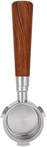 Portafilter Handle for Espresso Machines, Wooden Espresso Filter Holder with 304 Stainless Steel, Reusable Coffee Accessory for Home Barista by Unknown