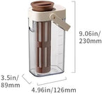 watchget Cold Brew Coffee Maker, 1000ml/35oz Iced Tea and Coffee Brewer with Removable 350 Mesh Filter, Portable Space-saving and Airtight Seal Pitcher for Home and Garden - Image 2