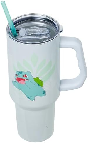 Silver Buffalo Pokémon Bulbasaur, Stainless Steel Tumbler, 40oz - Image 4