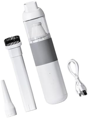 Handheld Computer Vacuum Cordless, 6000pa Compressed for Electronics, Strong Suction & Blowing 2 In1 for Car, Home, Desk, Pet Hair, Coffee Grounds by Unknown