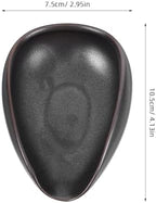 Tea Vessel Ceramic Coffee Bean Dosing Cup Coffee Bean Weight Tray Container Coffee Bean Measuring Cup Spoon Flower Loose Tea Scoop Coffee Bar Organizer Chinese Tea Ceremony Accessories (Matt Black) - Image 4