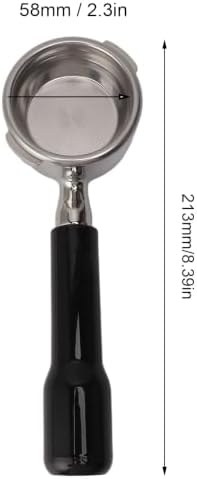 Bottomless Portafilter for Gaggia 58mm, Stainless Steel 2 Ears Naked Bottomless Portafilter with Filter Basket for Gaggia Classic/Espresso Deluxe//New Baby and - Image 5