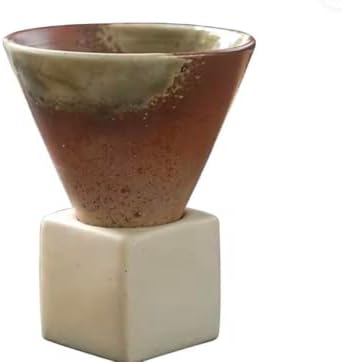 The Cone Cup Collection: Set of 4 Ceramic Cones/Same iconic sip. Meet the 3.4oz Cone Cup Set Four bold cones, Four square holders, one unforgettable coffee moment. Microwave & Dishwasher Safe - Image 3
