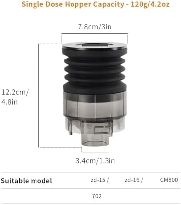 Coffee Beans Grinder Single Dose Hopper And Silicone Belows Blowing Cleaning Tools,Compatible For Galileo, /, Compatible For Eureka, /, Compatible For Mazzer(Compatible for WPMzd-15 ZD-16) - Image 2