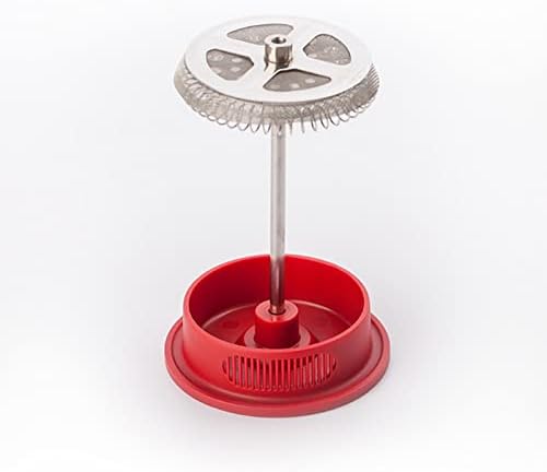 Coffee Maker Coffee Pot Espresso Mocha Machine 350ml French Press Large Capacity Glass Insulated Coffee Press Core Drink Tool for Barista,Red - Image 5