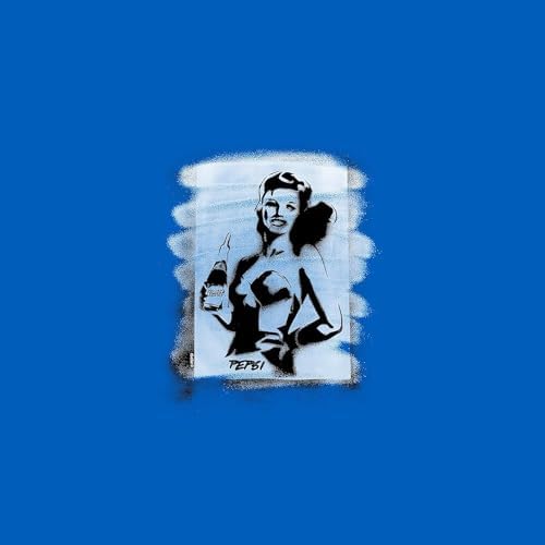 CafePress Pepsi Woman Black/White Tumbled Stone - Set of 4 Coasters Set of 4 w/holder - Image 2