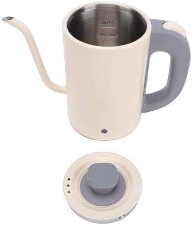 Electric Gooseneck Kettle 600W 800ml Stainless Steel (US Plug 110V) - Image 2