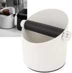 Small Coffee Knock Box, Espresso Knock Box Coffee Grounds Container, Carbon Steel Espresso Knock Box for Household (White) - Image 6