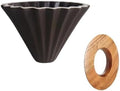 Ceramic Hand Brewing Coffee Dripper Pour Over Maker Handmade Origami Filter Cup Flower Shape Funnel Drip Cafe(Color 2,3-4CUP) by Unknown