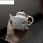 Tea Pots For Loose Tea 140ml Handdrawn Ink Tea Pot Japanese Coarse Pottery Teapot Vintage Tea Making Kettle Cafes Supplies Tea Infuser Pot - Image 4