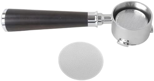 51mm Bottomless Portafilter 3 Ears Fits for Gevi 51mm 3 Ears Grouphead, for Mr. Coffee Espresso and Cappuccino Machine, with Puck Screen, Double Shot Filter Basket by Neuroquill