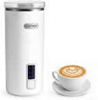 COSTWAY 6-in-1 Electric Milk Frother with Stainless Steel Interior by COSTWAY
