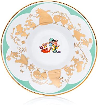 The English Ladies Co Disney Alice in Wonderland Mad Hatter Cup and Saucer, Fine Bone China, 7.5 × 15 × 15 cm, Multicolor - Image 5