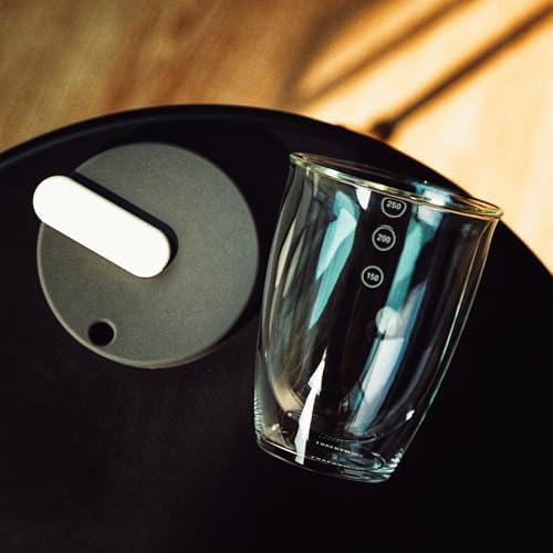 Loveramics Set of 1 x 300ml Latte Art Cup and Saucer (Forest) + Glass Travel Mug (Clear) - Image 5