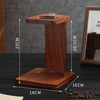 Wooden Coffee Cup Holder Coffee Tray Pad Holder Stand Pour Over Coffee Dripper Rack Insulation Pads Secure Filter Support Suitable for Gift Giving, Style B - Image 4